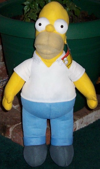 Bidcorral Item 14 INCH HOMER SIMPSON DOLL